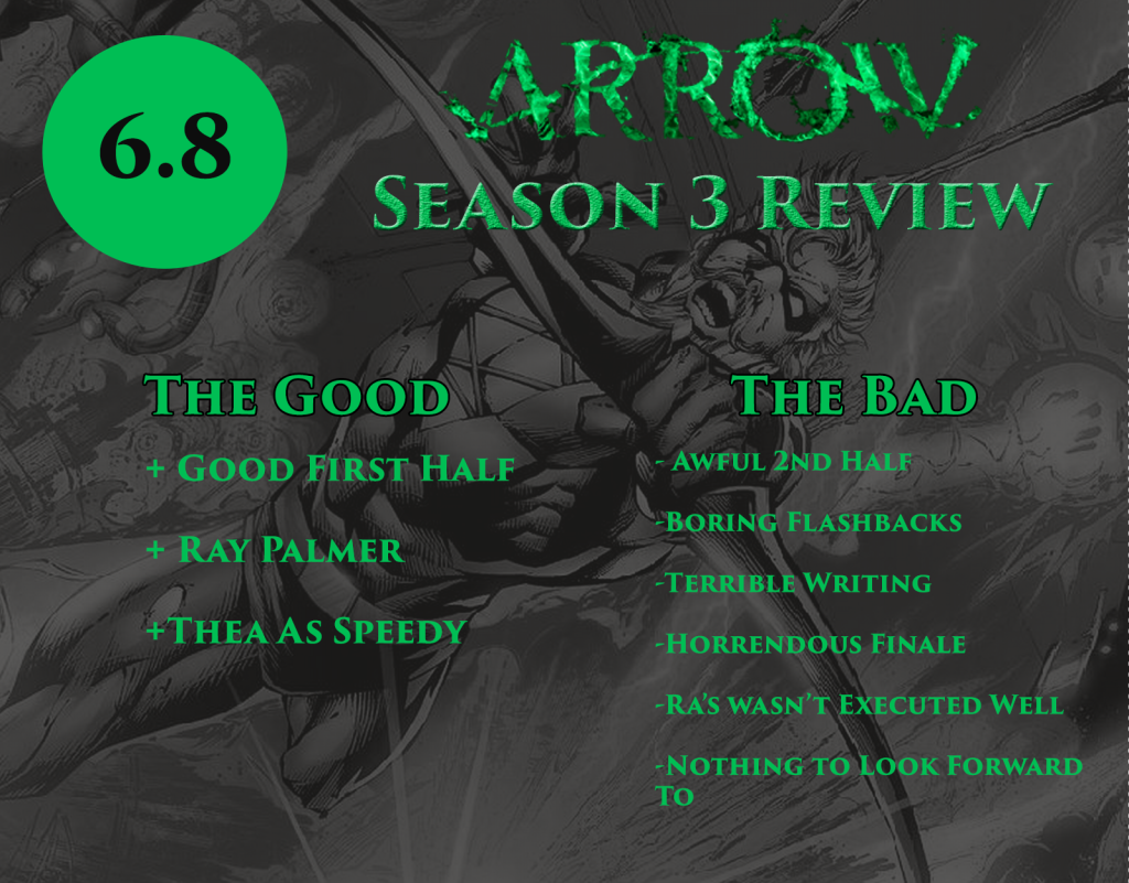 Report Card Arrow Season 3